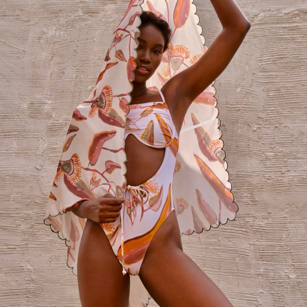 Andrea Iyamah Floral Print One-Piece Swimsuit